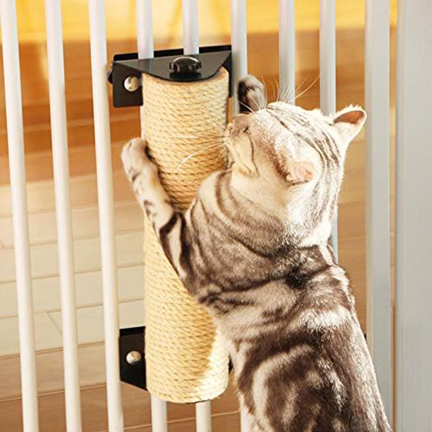 Detalle de NorthPada 1/4 in (6 mm) Natural Sisal Hemp Rope Twine, 328 Ft (100 Meters) — Heavy-Duty for Cat Scratchers, Outdoor Use & DIY