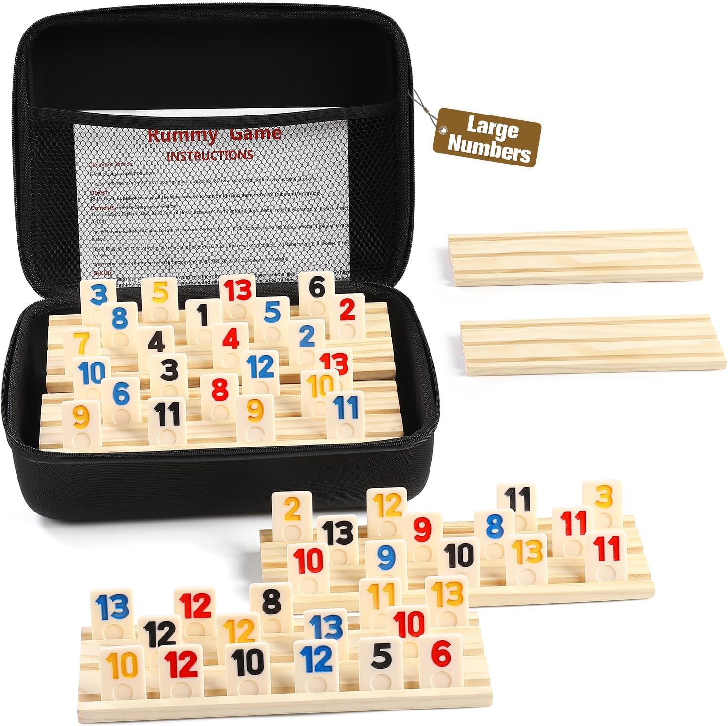 Detalle de Rummy Cube 6 Player Edition 160 Tiles 🎲