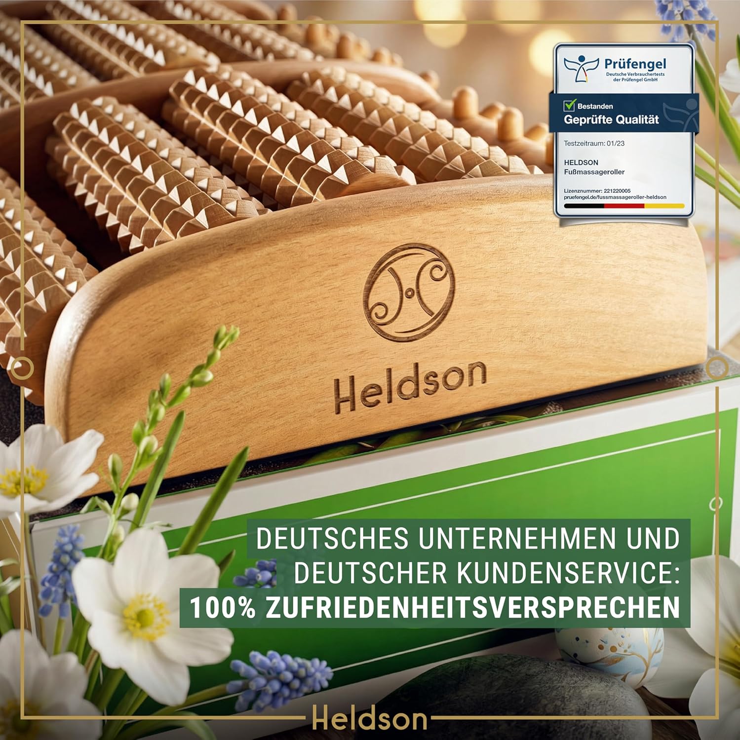 Thumbnail 6 de HELDSON Fußmassageroller Holz 1000+ Spitzen