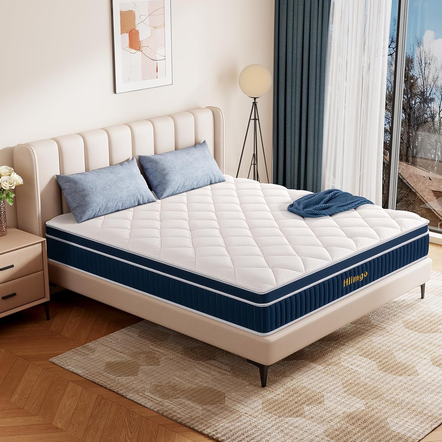 Thumbnail 6 de Hiimgo Hybrid Mattress 26cm King – Pocket Spring with Memory Foam (150x200 cm)
