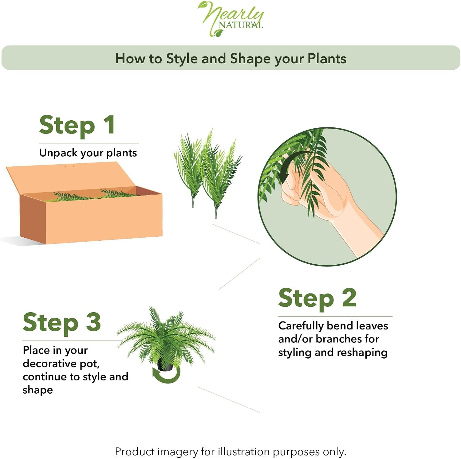 Detalle 2 de Nearly Natural Artificial Boston Fern 40-Inch