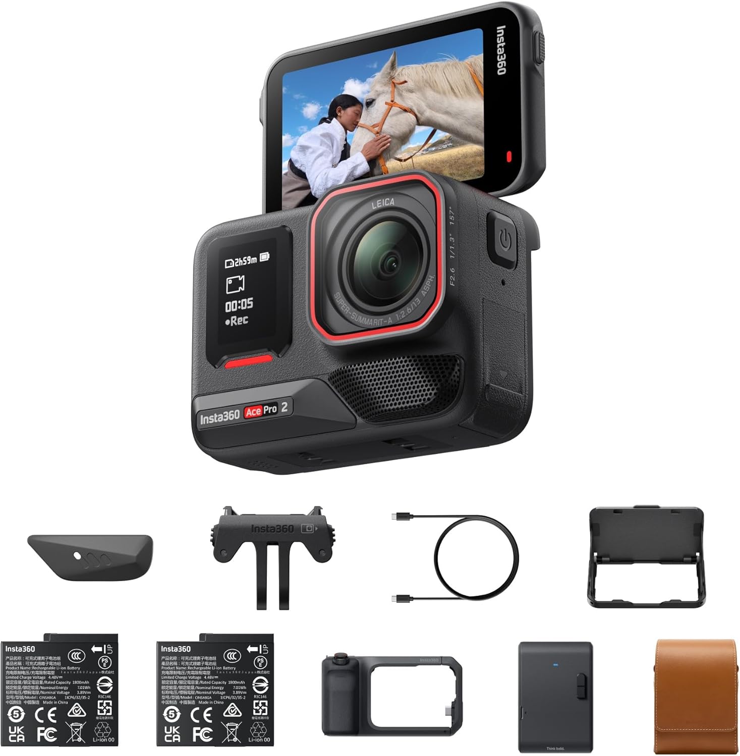 Detalle de Insta360 Ace Pro 2 8K cámara impermeable