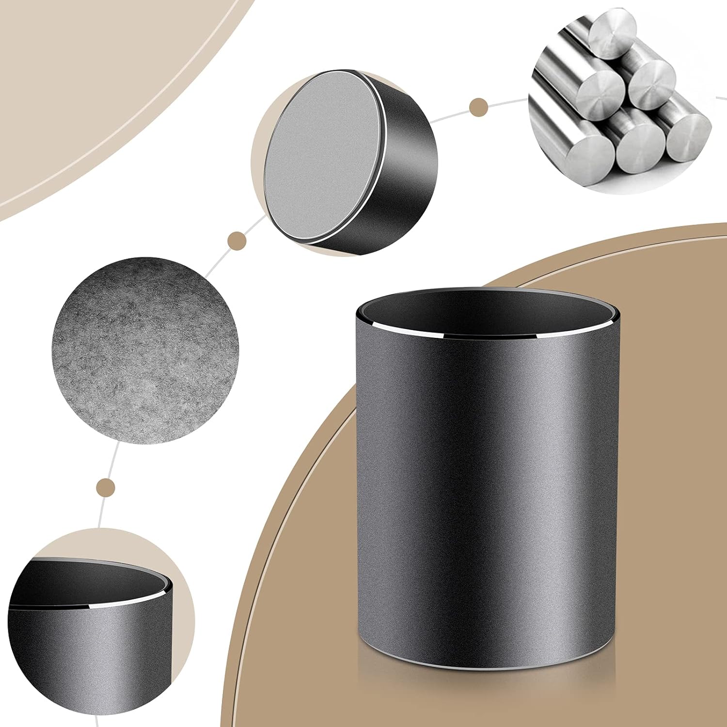 Thumbnail 2 de VAYDEER Portapenne Rotondo 8x10 cm 🖊️