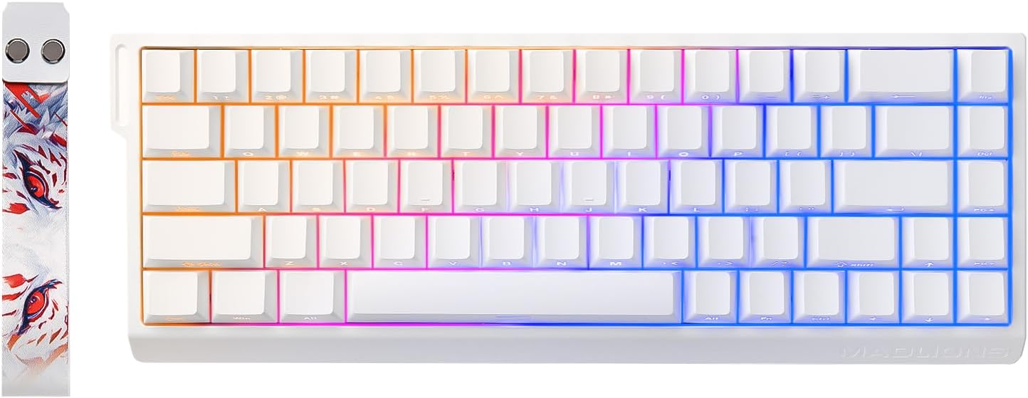 Detalle de YUNZII x MADLIONS MAD68 HE Rapid Trigger wired 60% gaming keyboard (Hall Effect, RGB, hot-swap)