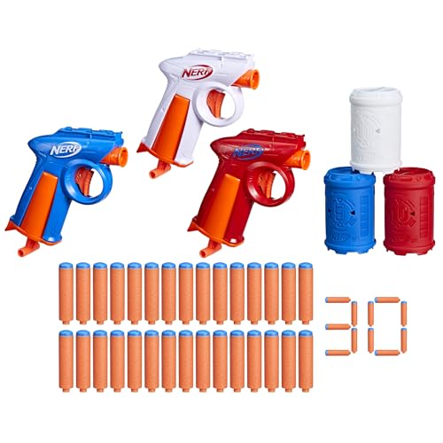 Detalle de Hasbro Nerf N Series Backyard Triple Pack — 3 lanzadores, 30 dardos