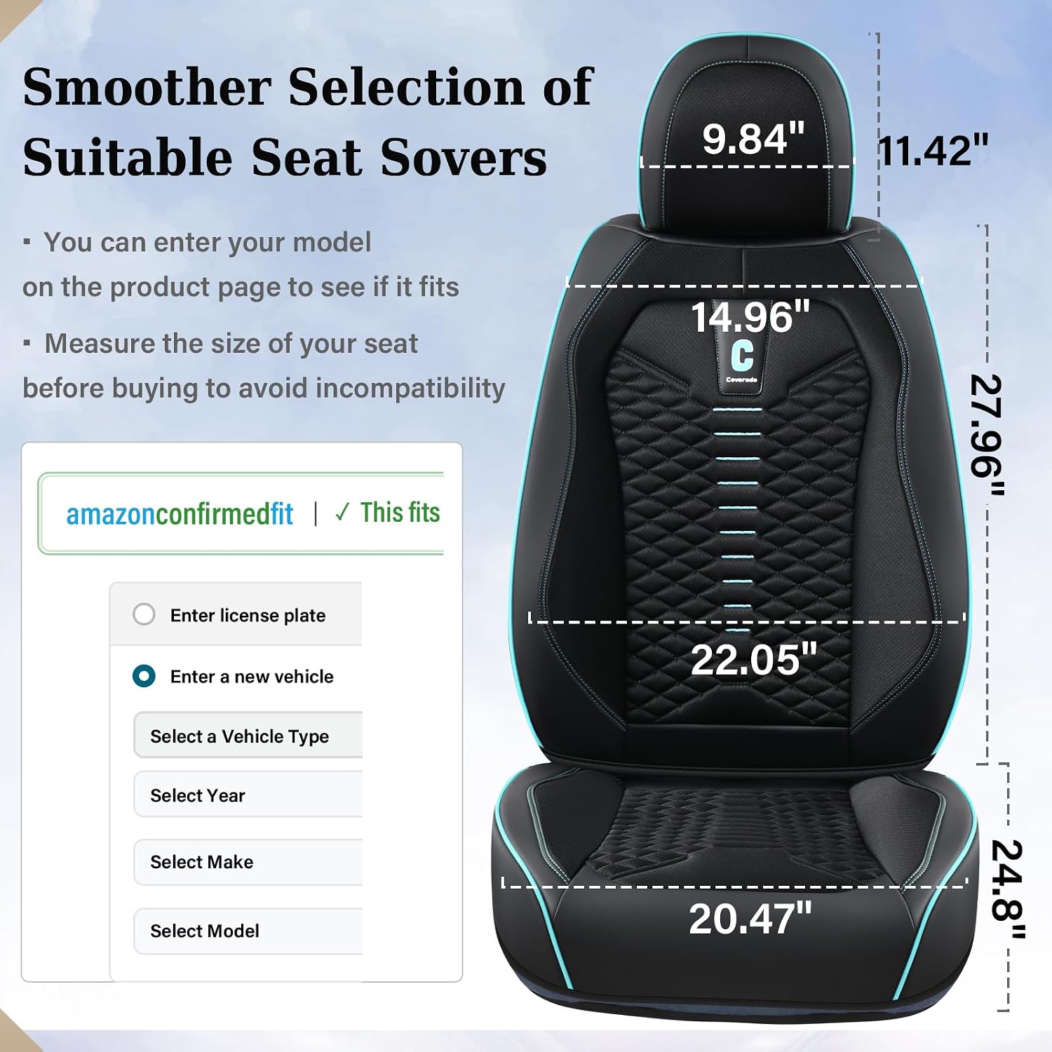 Thumbnail 6 de Coverado Car Seat Covers 5-Seat Set