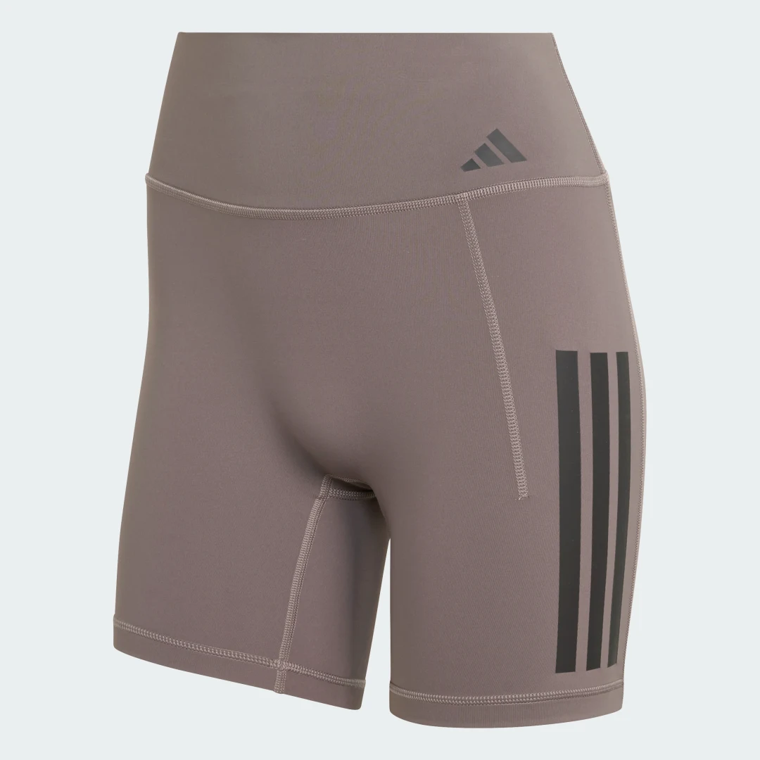 Thumbnail 3 de Mallas cortas de entrenamiento Optime 3 Stripes de Adidas – Marrón