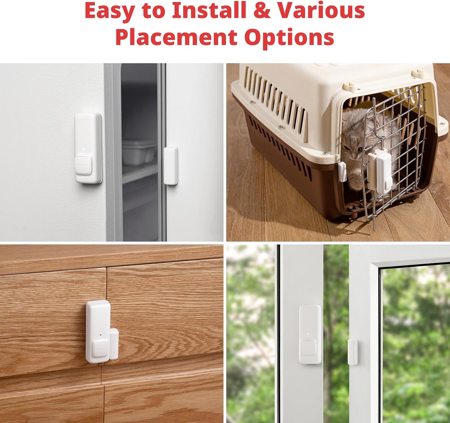 Detalle 1 de SwitchBot Door Alarm Contact Sensor (1 Pack) for Smart Home Security with Hub Mini compatibility