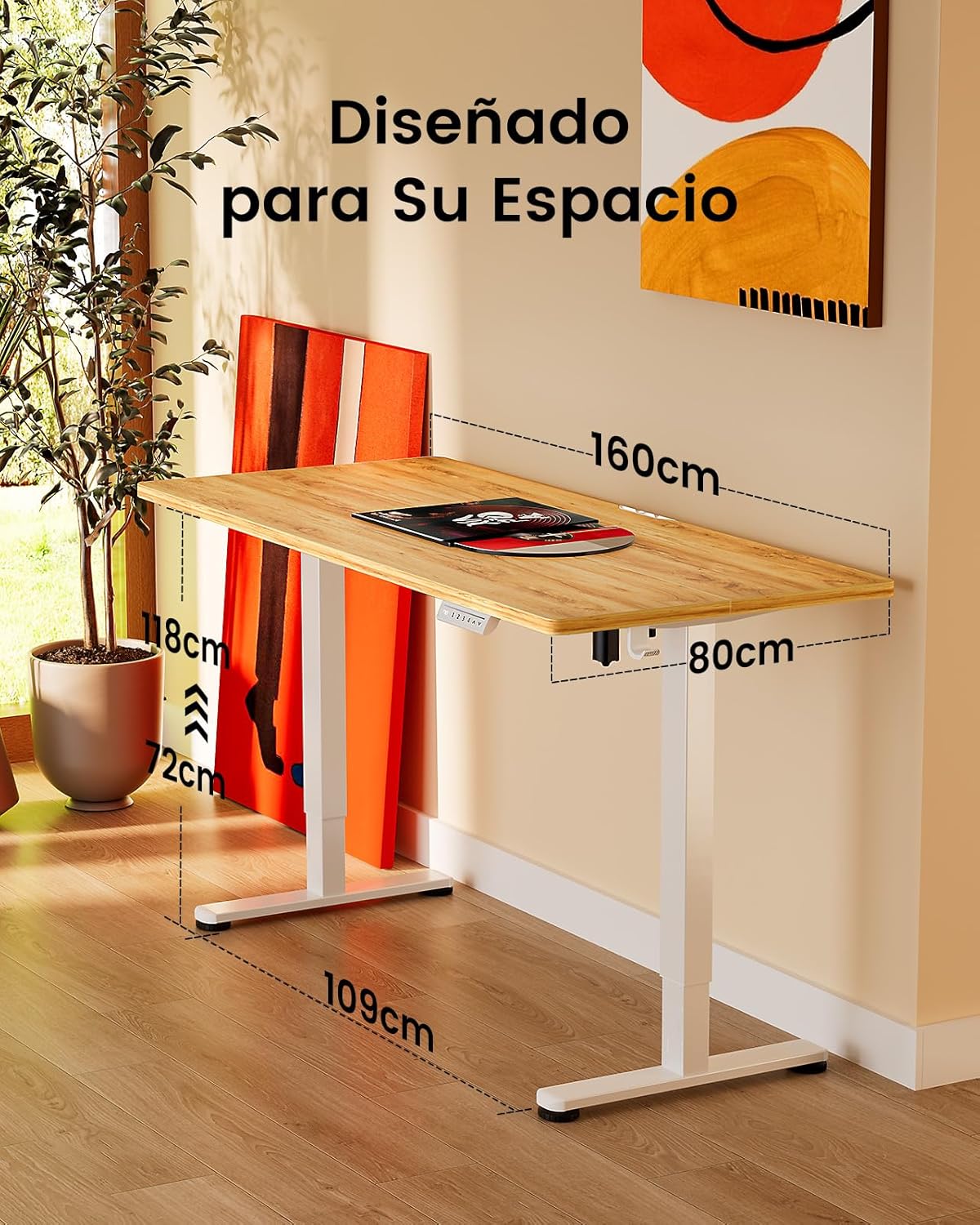 Thumbnail 6 de ErGear Escritorio Elevable Eléctrico 160x80 cm
