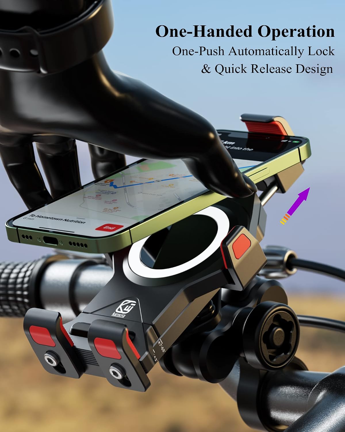 Thumbnail 5 de BRCOVAN Motorradhandyhalterung 4,7–7,2 Zoll