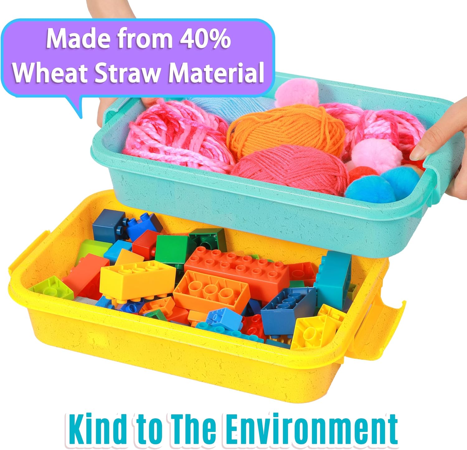 Detalle 2 de Carolart 3 Pack Sensory Bin 13.5 Inch