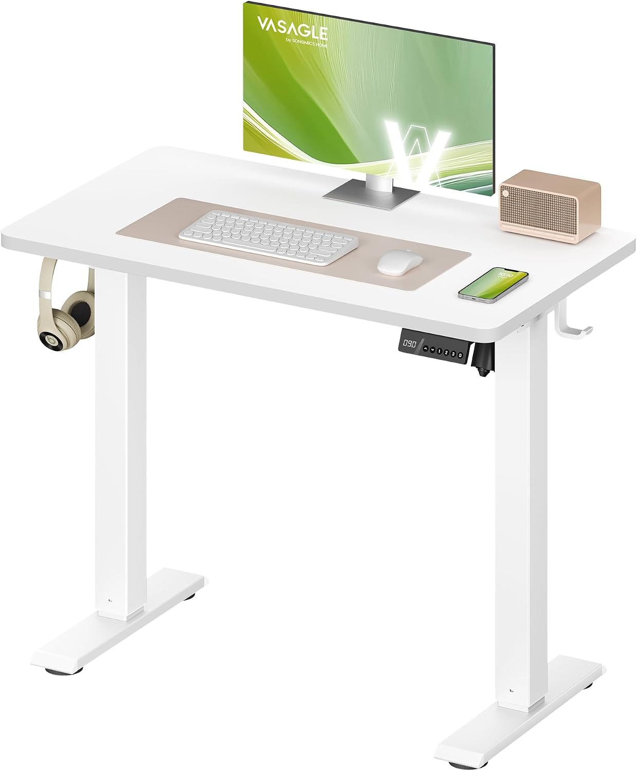 Detalle de VASAGLE Balok LSD308WZ01 Electric Standing Desk, 80 x 50 cm, 4 Presets