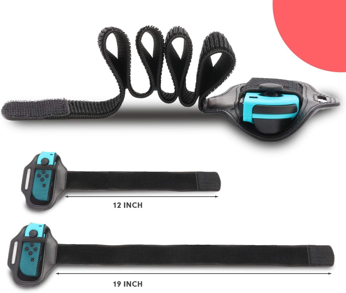 Thumbnail 4 de HEATFUN Joy-Con Leg Strap adjustable for Switch – 2 pack
