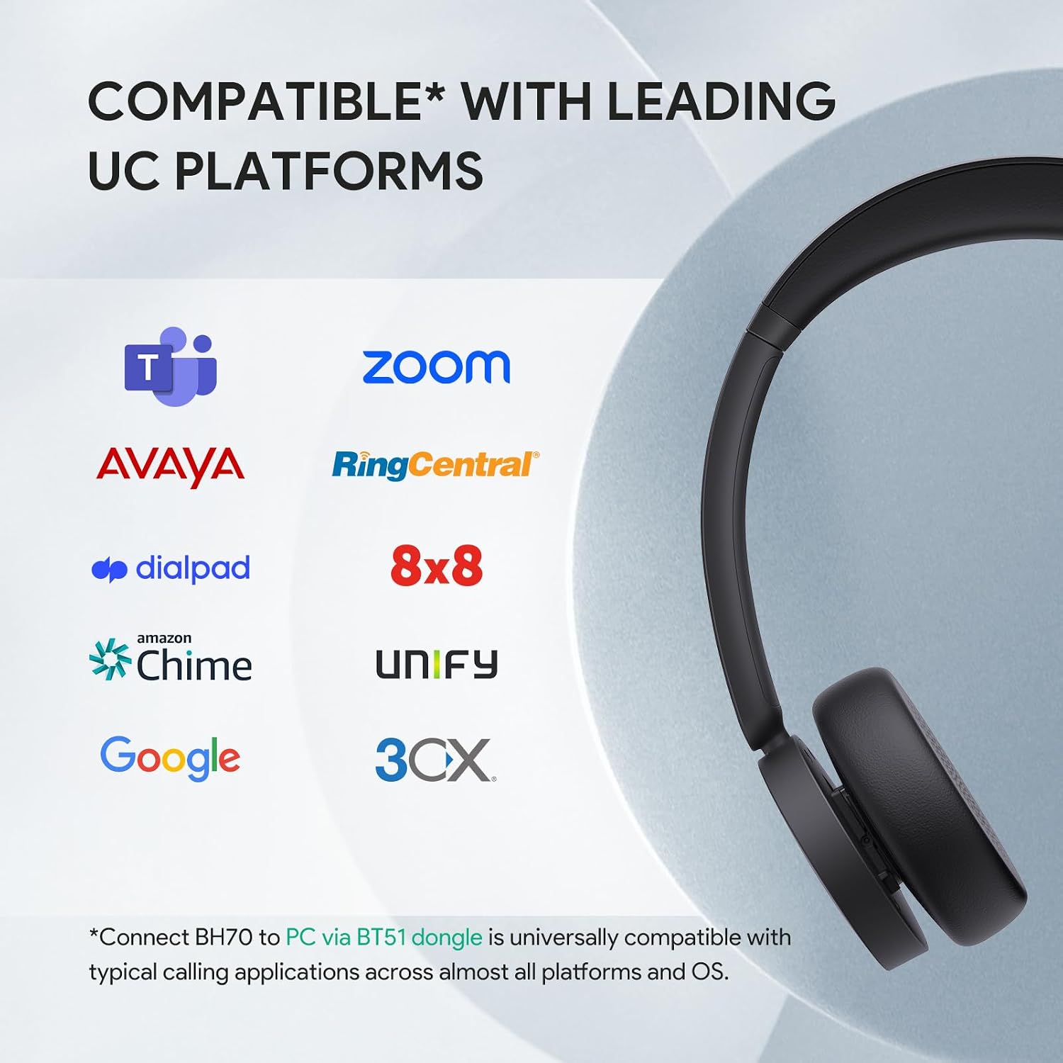Thumbnail 6 de Yealink wireless headset BH70
