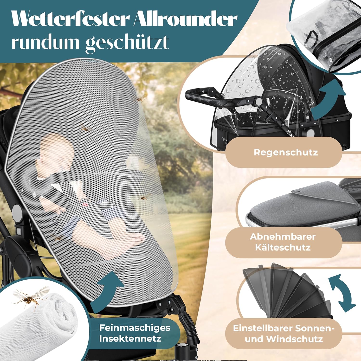 Thumbnail 4 de KESSER Loops 4in1 Kinderwagen