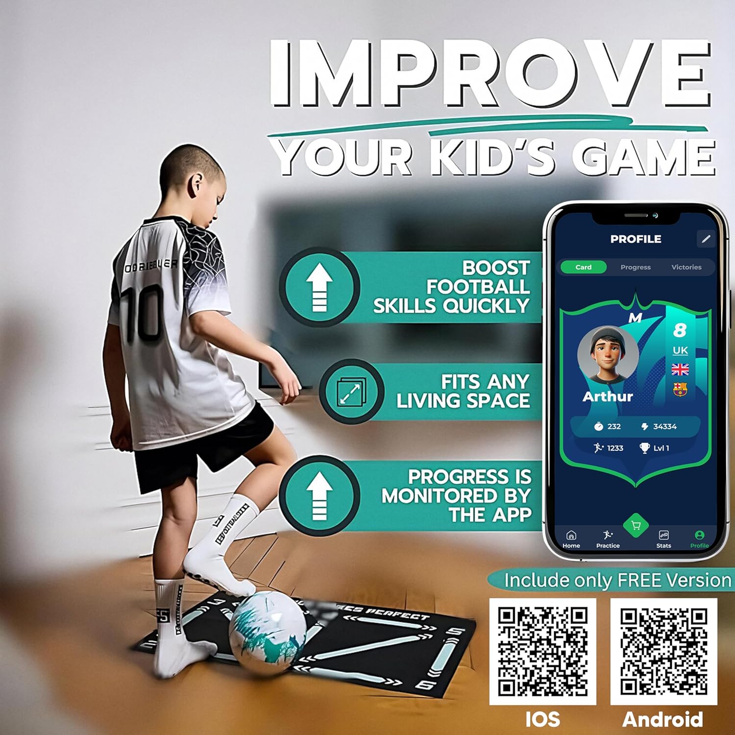 Detalle 2 de Soccer Mastery Skills XL Mat 90x60cm