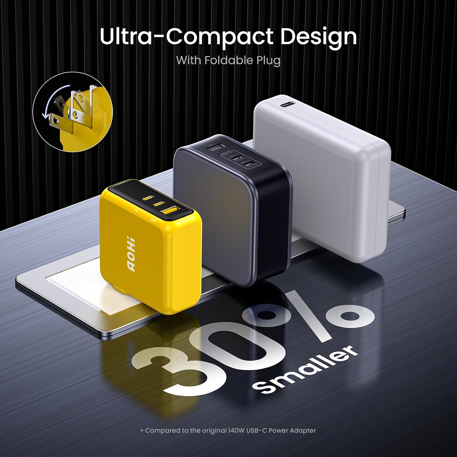 Thumbnail 4 de AOHI Magcube 140W 3‑Port USB‑C Charger