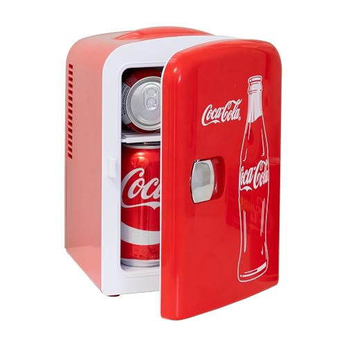 Thumbnail 8 de Coca Cola Classic Mini Fridge by Koolatron: Portable 6-Can Cooler for Bedroom, Office or Car