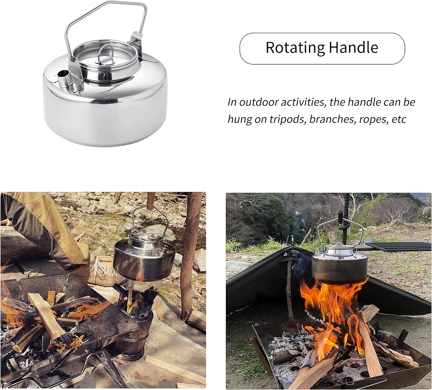 Detalle 2 de Fire Maple Antarcti 1.0L stainless kettle