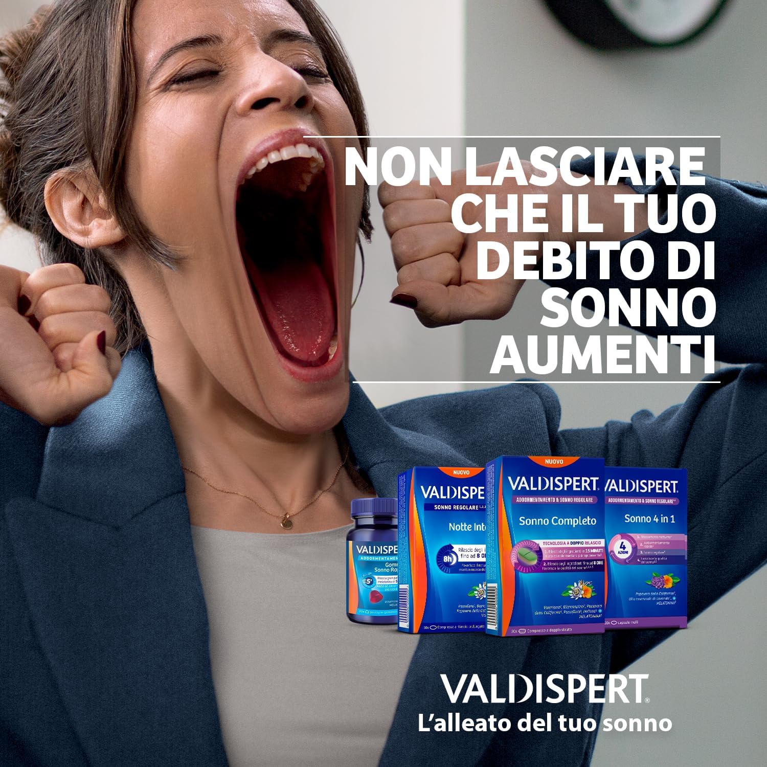 Thumbnail 6 de Valdispert Sonno Completo: integratore a rilascio doppio per addormentarsi e sonno regolare