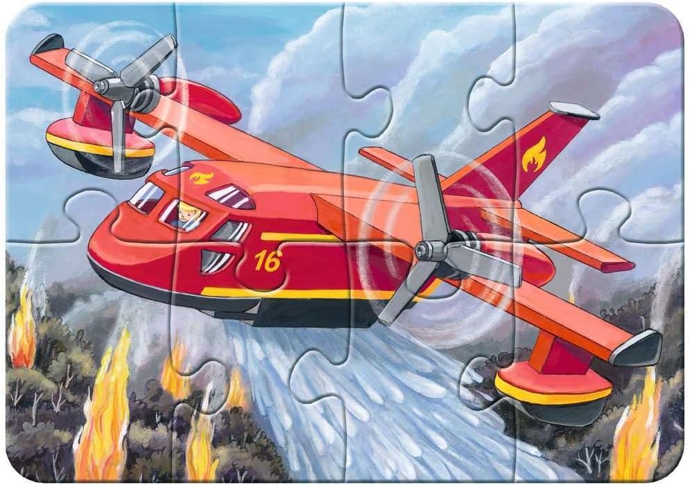 Detalle de Ravensburger 05631 Mijn hulpverleningsvoertuigen kinderpuzzel, 2 tot 8 stukjes