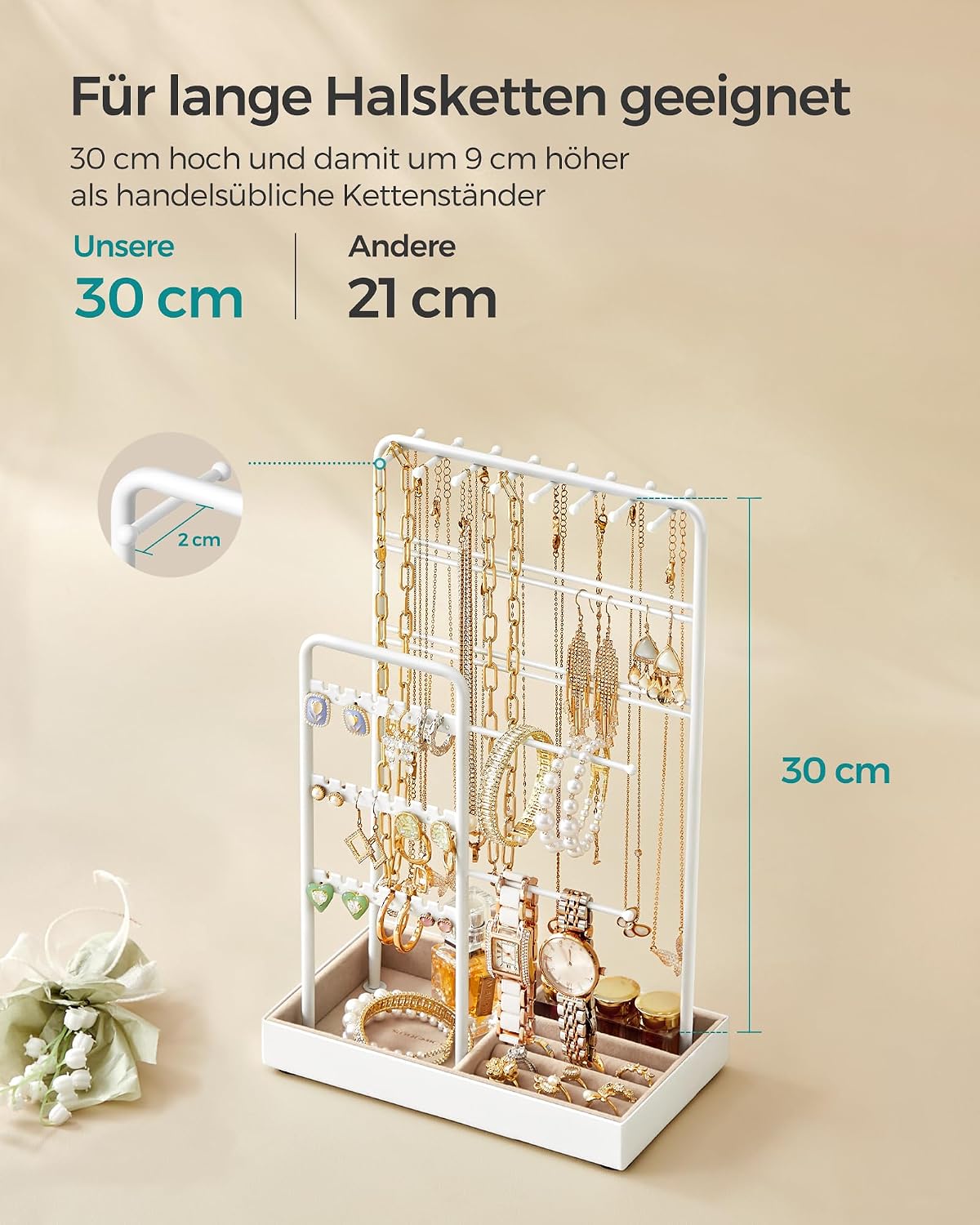 Thumbnail 6 de SONGMICS Schmuckständer für Schmuck 30 cm