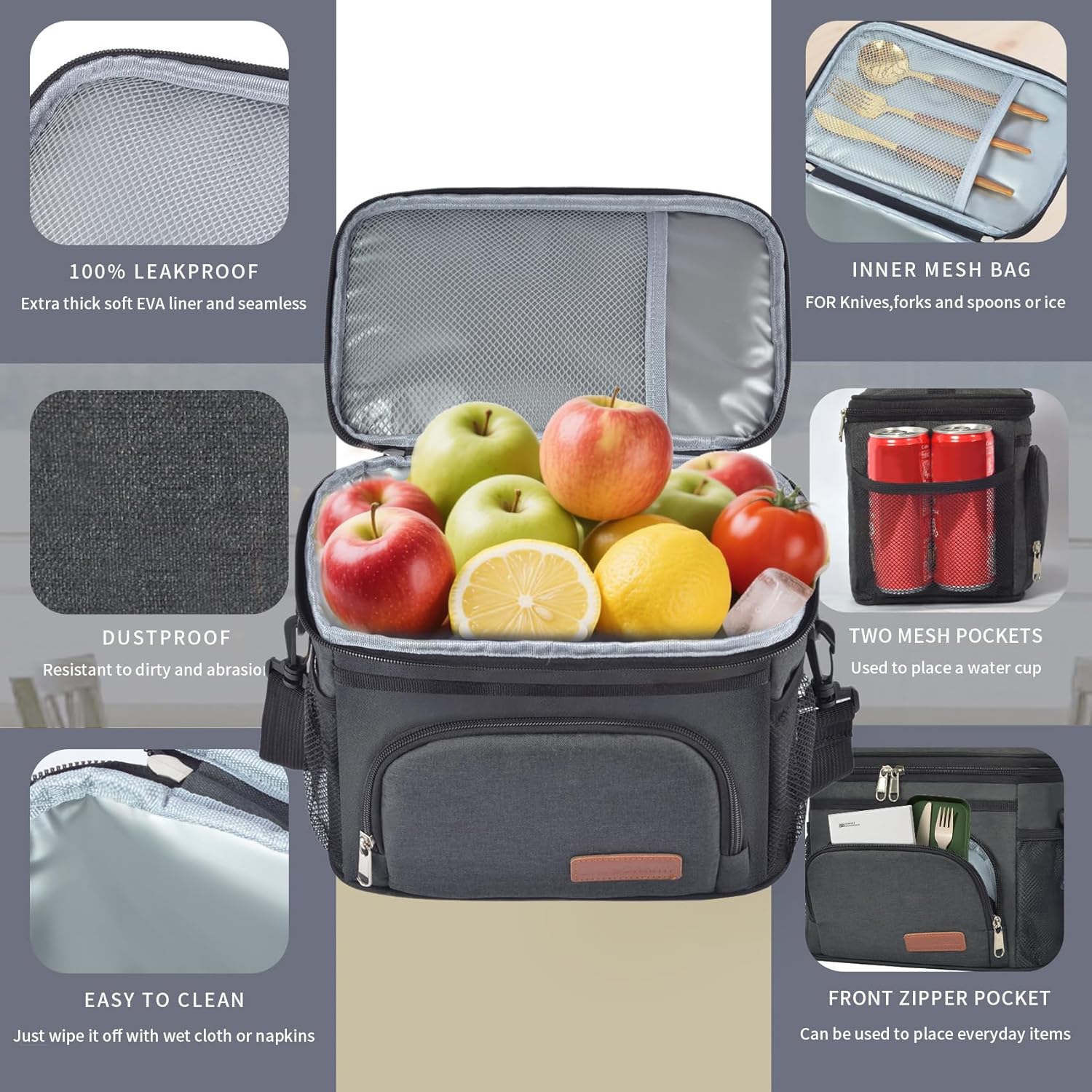Detalle de ExtraCharm Insulated Lunch Bag ⚡