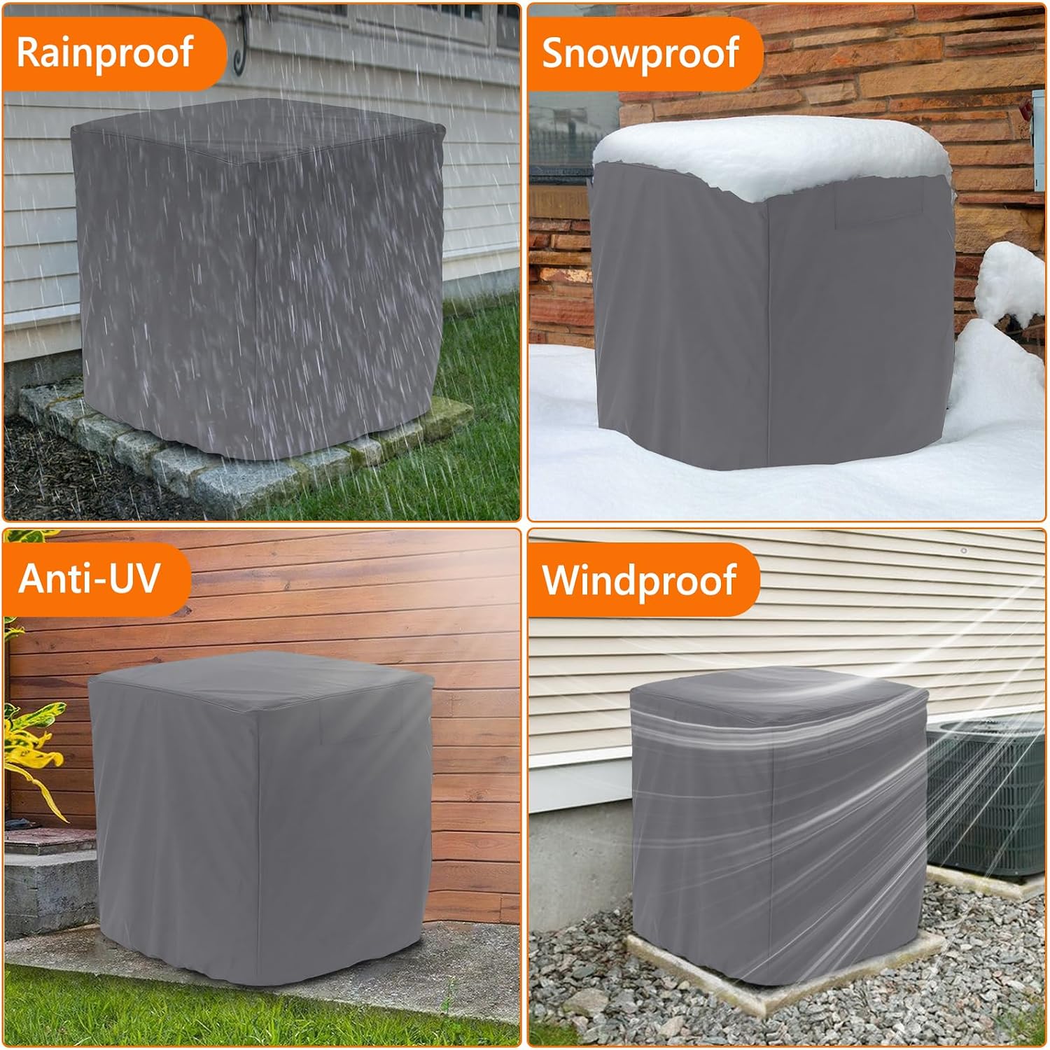 Thumbnail 6 de STARTWO Outdoor Air Conditioner Cover, 34 x 34 x 31 in