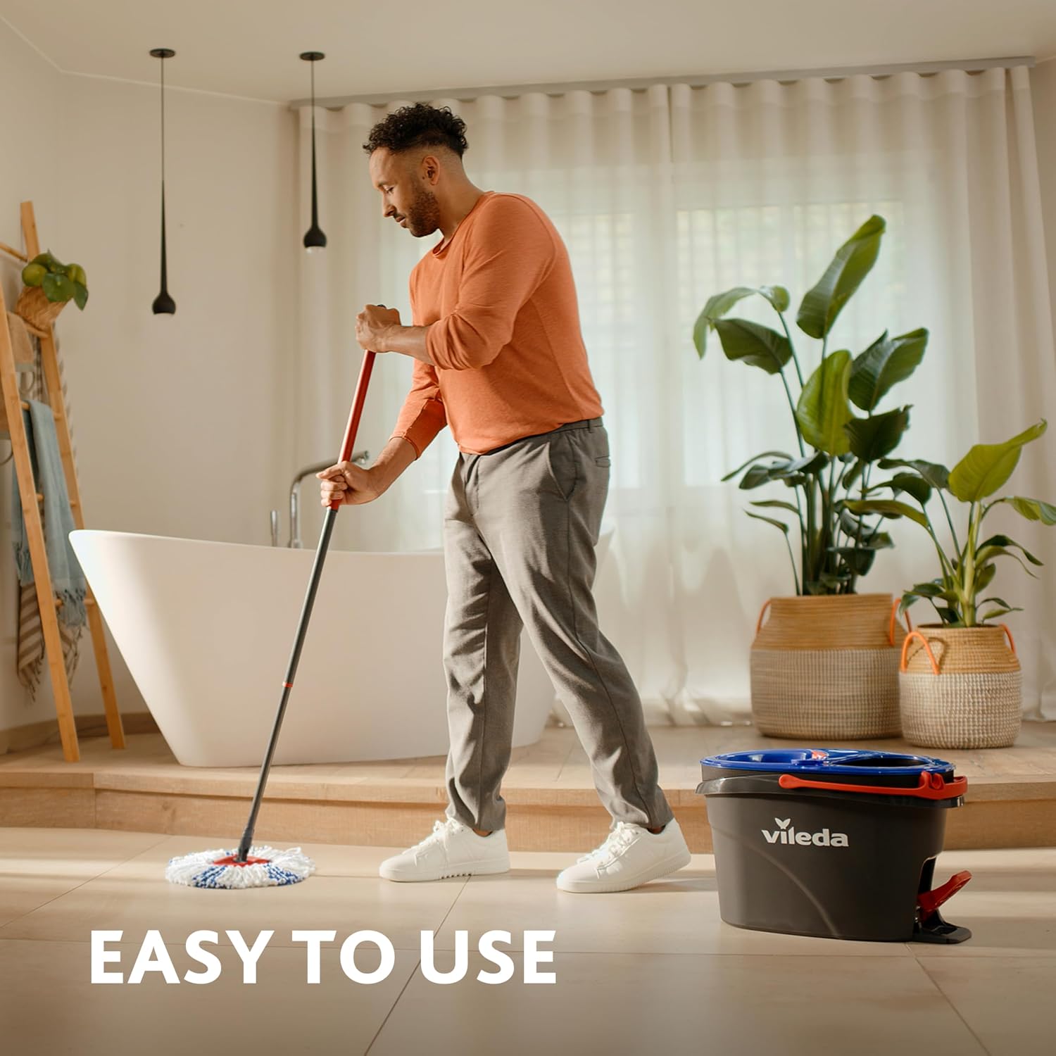 Thumbnail 3 de Vileda H2PrO Spin Mop and Bucket Set with Dual Tanks