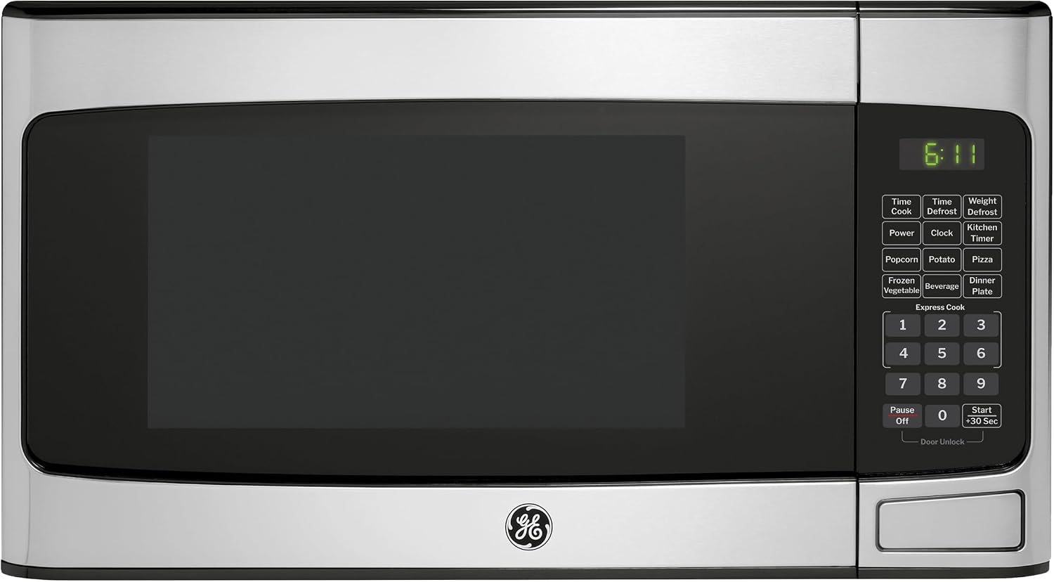 Detalle de GE Countertop Microwave, Stainless Steel