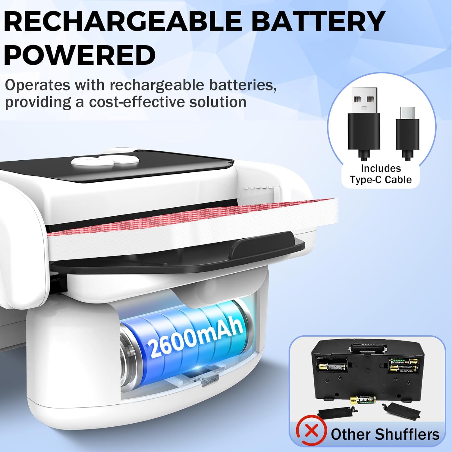 Detalle 2 de Kartenmischmaschine Elektrische 2600mAh
