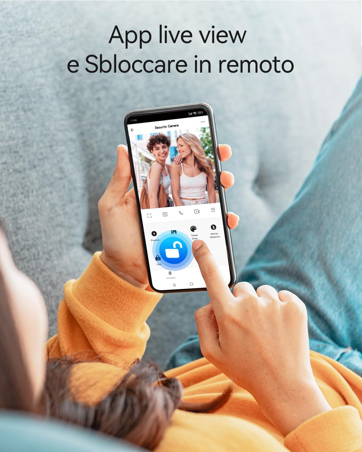 Thumbnail 1 de TMEZON Videocitofono Wifi Smart 2 Fili M790: campanello con monitor 7'' 1080P, rilevamento umano e RFID