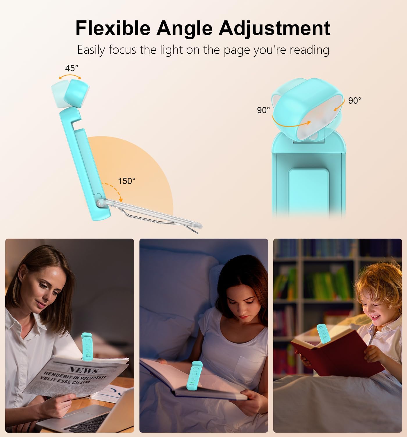 Thumbnail 4 de Gritin Book Light Rechargeable 80 hrs