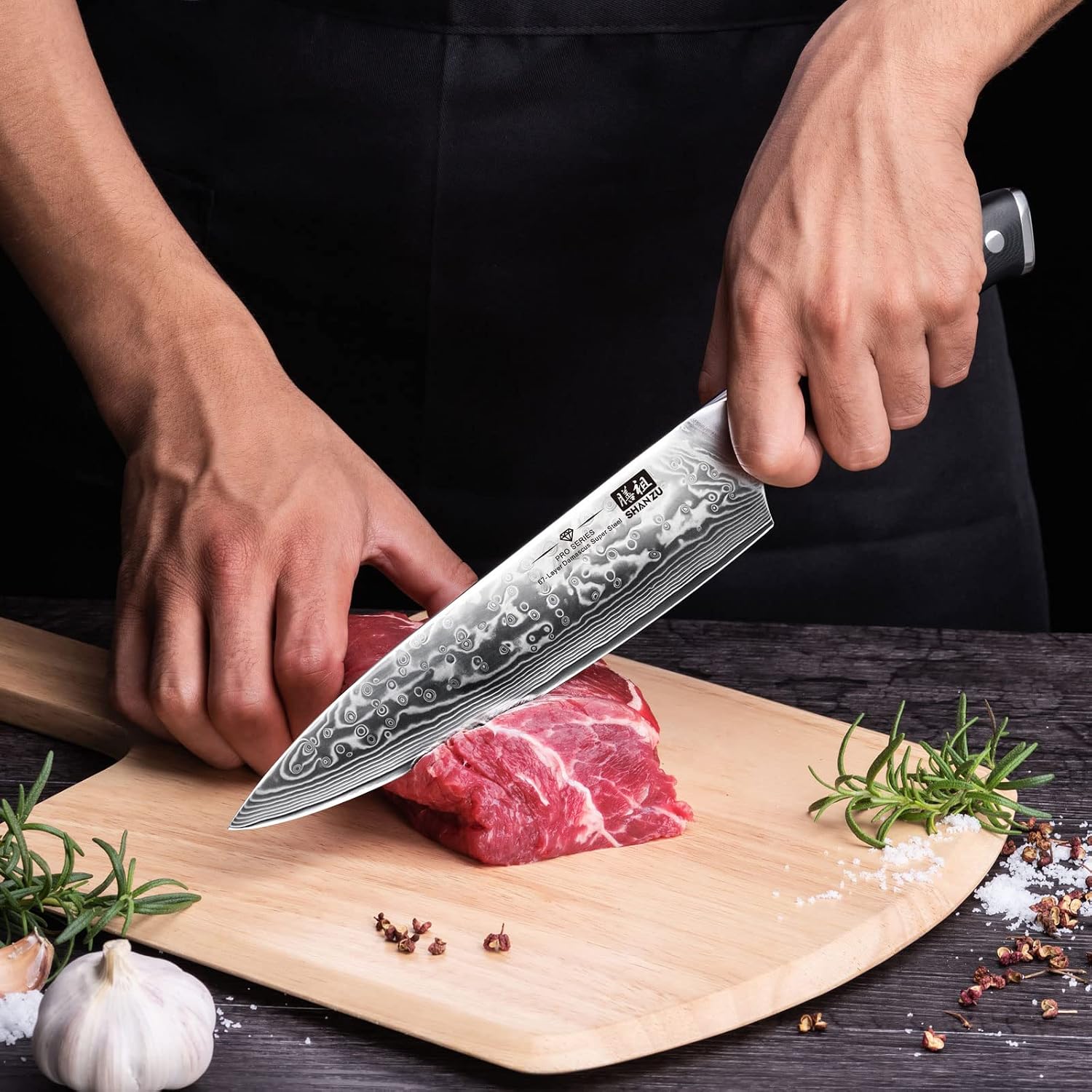 Thumbnail 6 de SHAN ZU Damastmesser 67 Schichten 20 cm