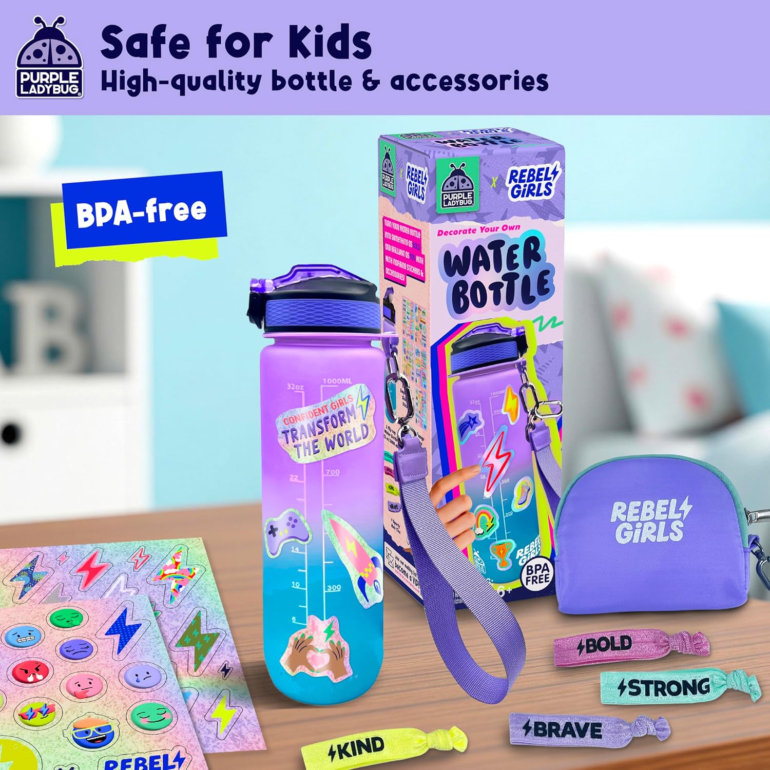 Thumbnail 5 de Purple Ladybug Rebel Girls bottle kit 1000 ml