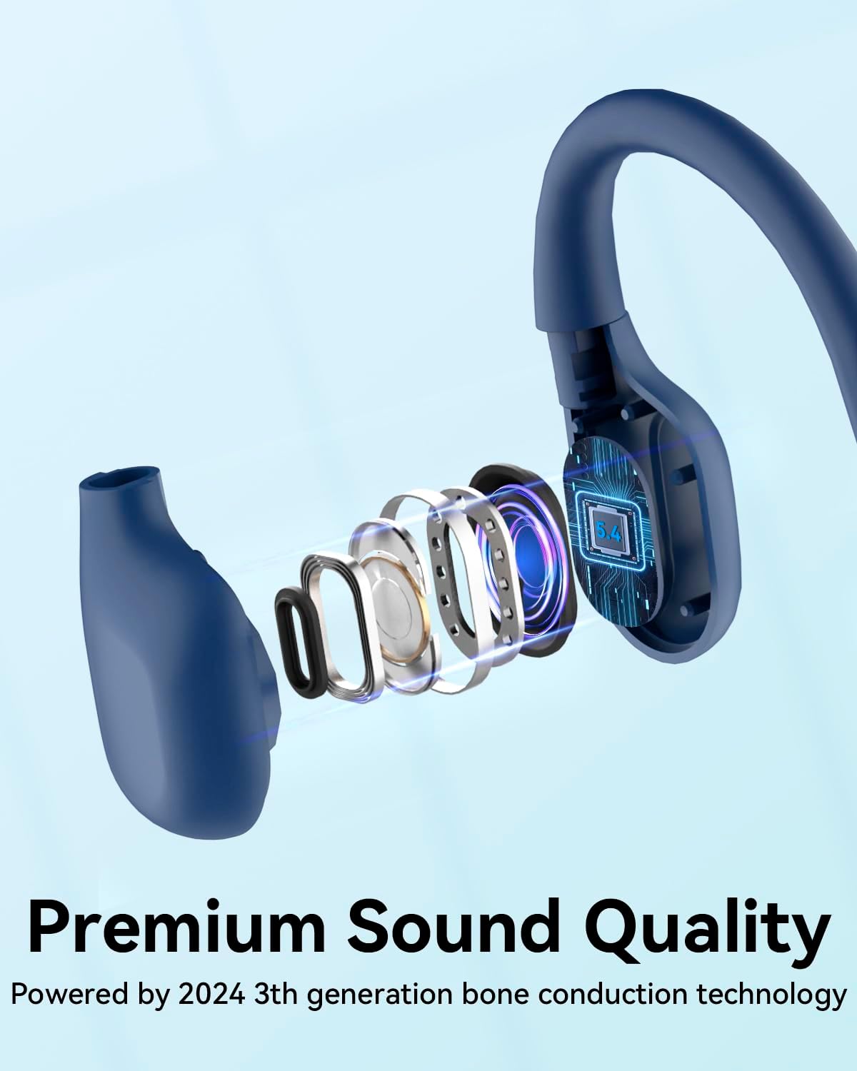 Detalle 2 de Cuffie subacquee Bluetooth 5.4 MONODEAL 8 GB