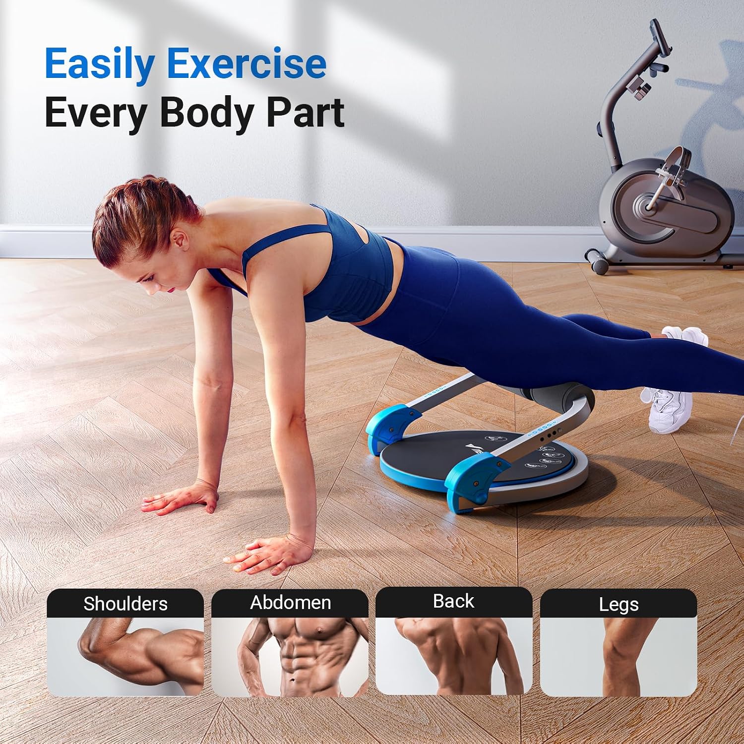 Thumbnail 6 de MERACH Ab Machine automatic rebound sit-up crunch machine with 3 resistance levels