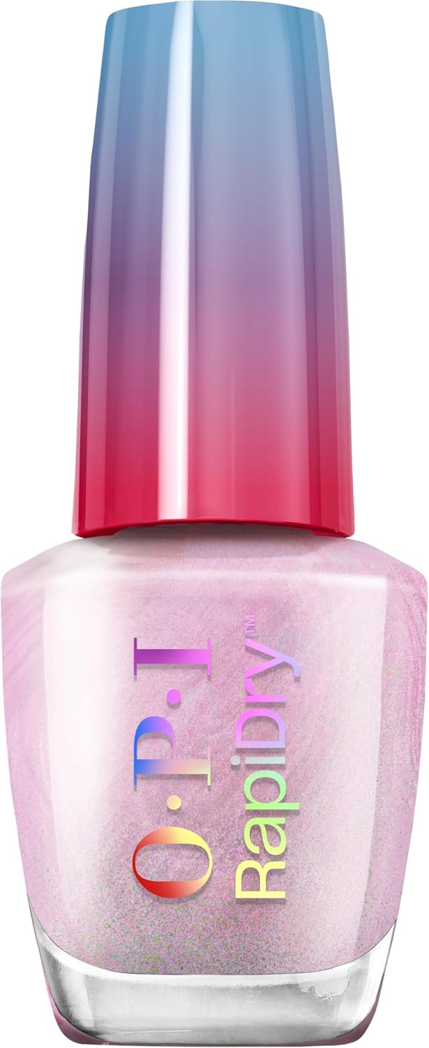 Detalle de OPI RapiDry Vernis à ongles séchage rapide nude & rose, tenue jusqu’à 5 jours (9 ml), fini très brillant, vegan