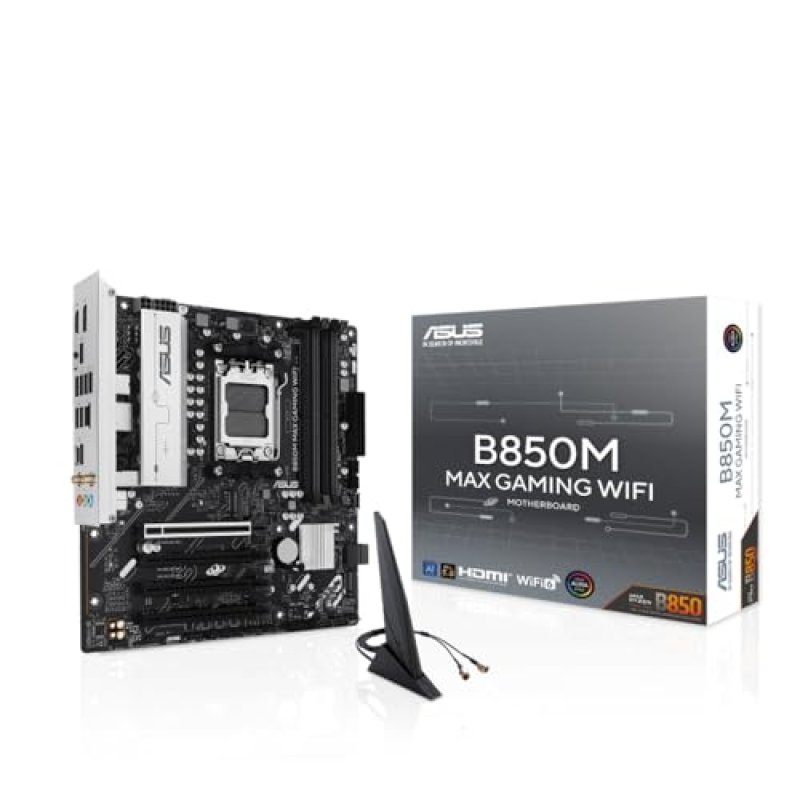 Detalle de ASUS placa base B850M MAX GAMING WIFI