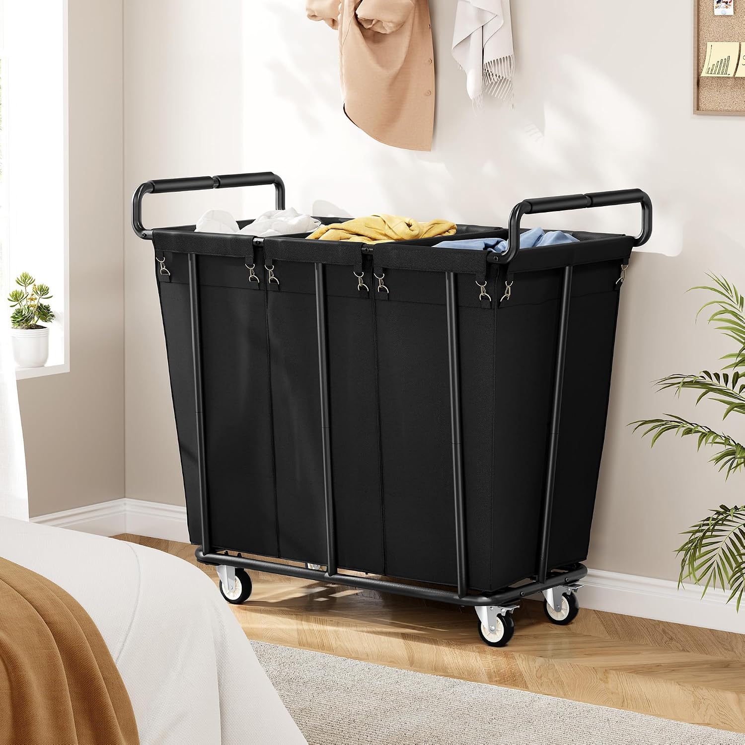 Detalle 1 de Gewudraw laundry sorter cart, 360L