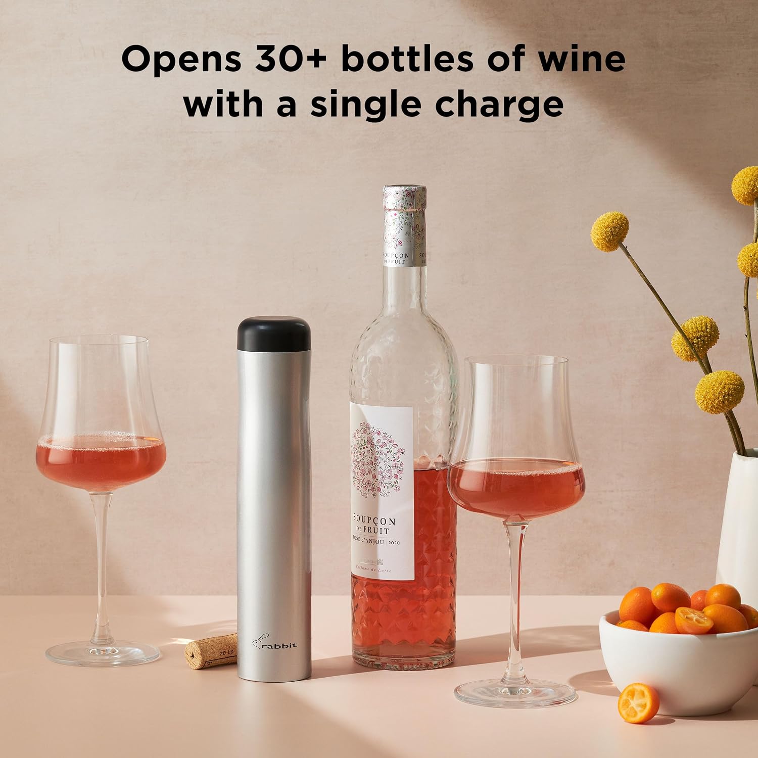 Thumbnail 6 de Rabbit Automatic Electric Corkscrew (Hands-Free) with Foil Cutter, Rechargeable Cordless Wine Opener