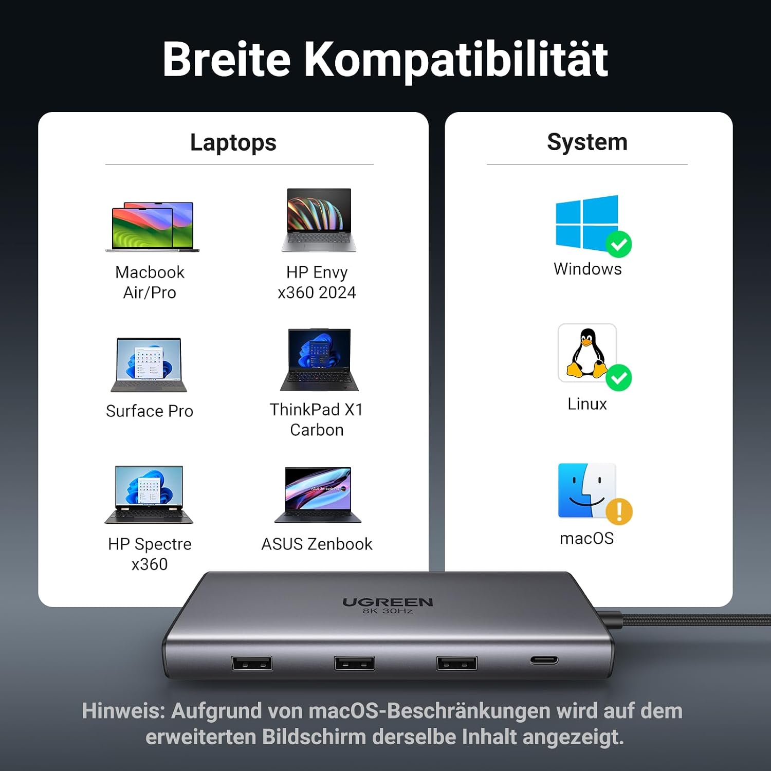 Thumbnail 6 de UGREEN Revodok Pro USB-C Docking 10-in-1