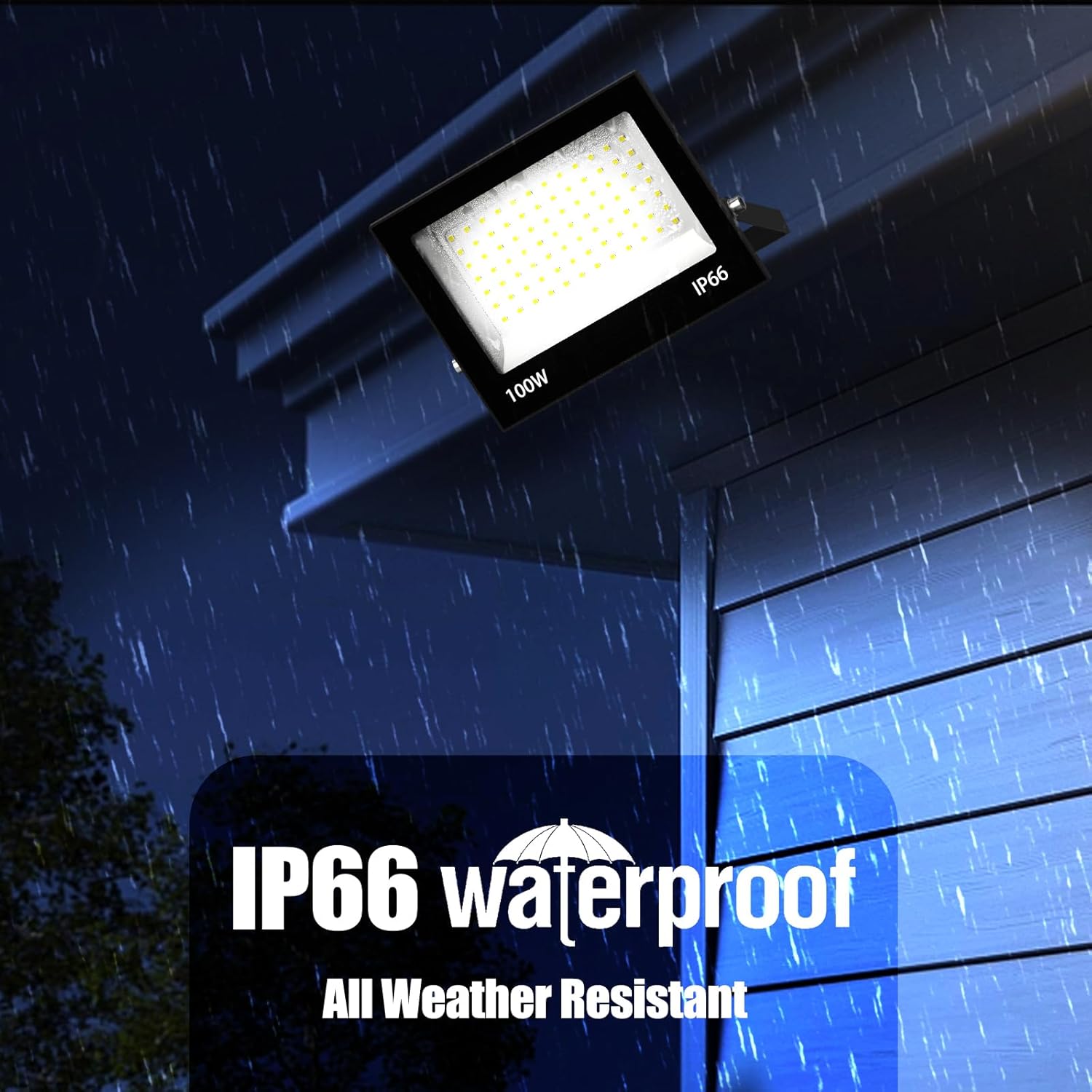 Thumbnail 1 de Probapro 100W LED Floodlight Outdoor (10000LM) with 180° Adjustable Bracket and IP66