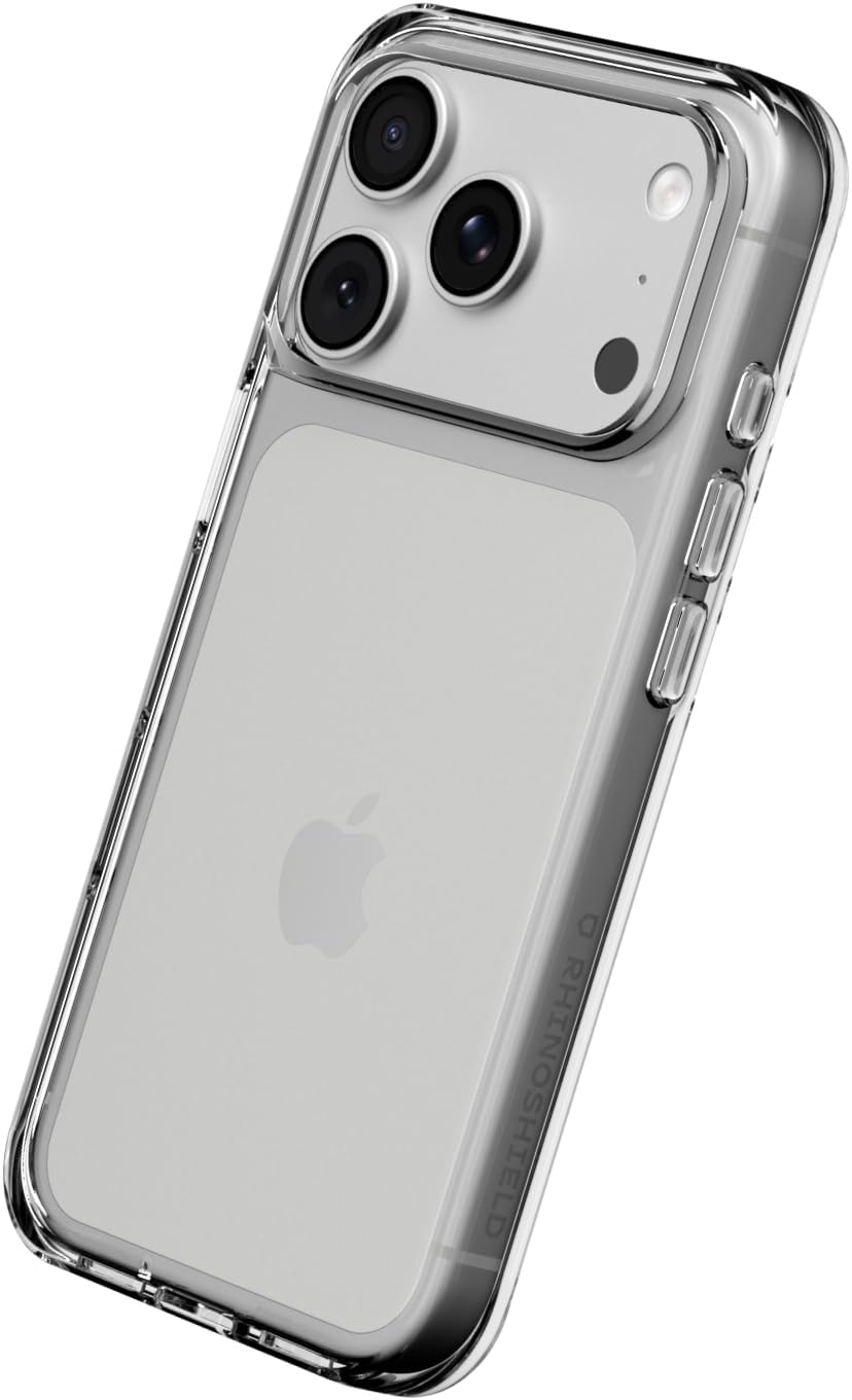 Detalle de RhinoShield Coque Clear pour iPhone 17 Pro — Protection anti-jaunissement et transparence maximale