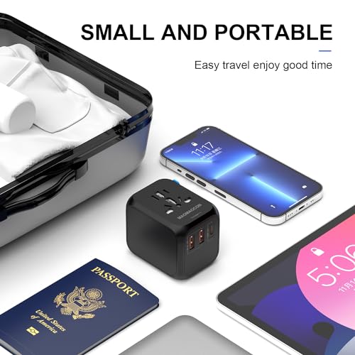 Thumbnail 8 de Adaptateur de Voyage Universel MAOMAOCON PD20W — 2 USB-A, 1 USB-C et Prise AC, 4 appareils en même temps