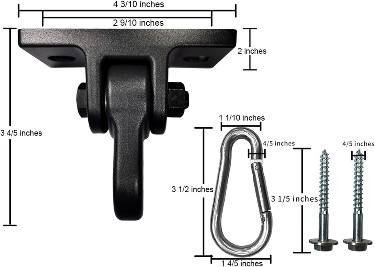 Detalle 2 de ABUSA Heavy Duty Swing Hangers 5000 lb 🪢