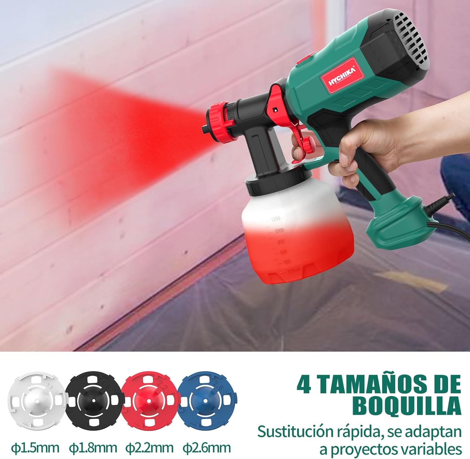 Thumbnail 2 de HYCHIKA Pistola Pintura HVLP 600W