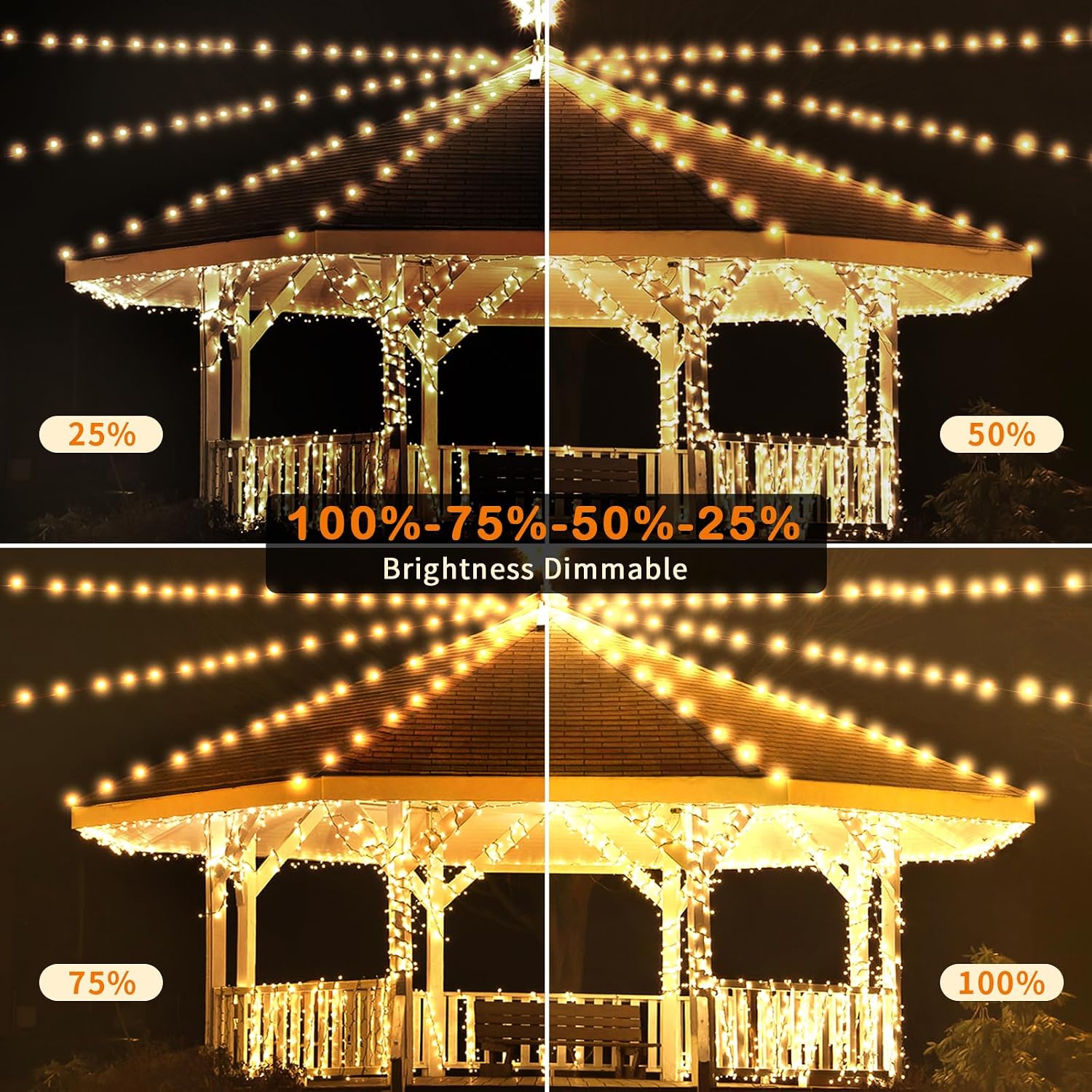 Thumbnail 6 de YAGOPAL Luci Natale Esterno 100M 800LED – Catena impermeabile IP65 con 8 modalità e timer