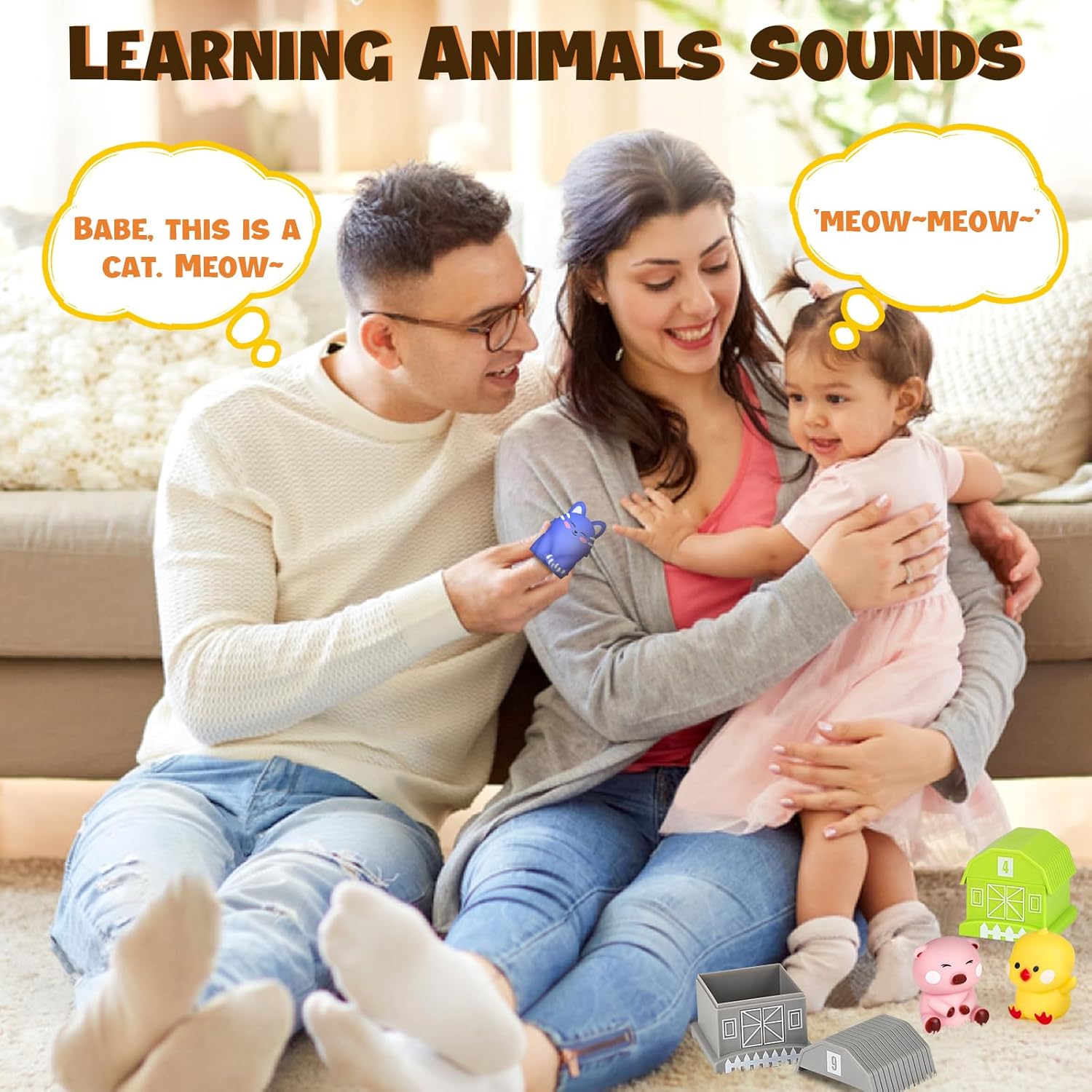 Thumbnail 5 de Joyreal Farm Animals Toys 10-piece set