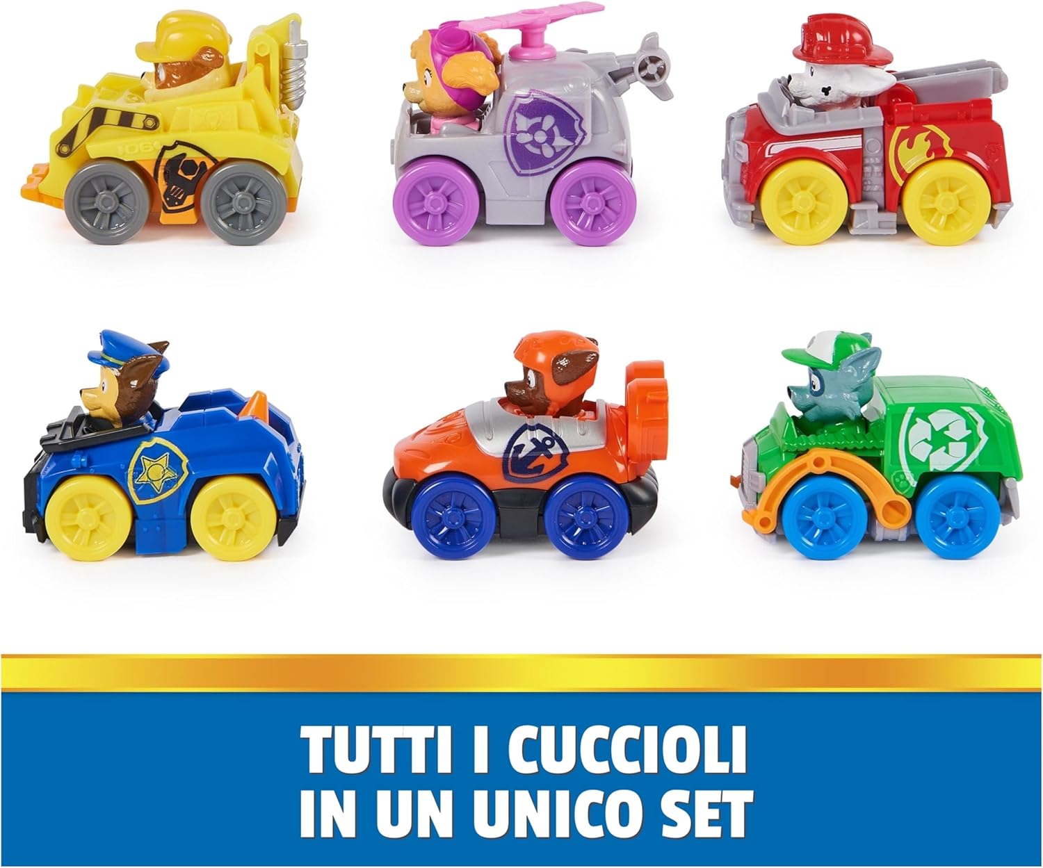 Thumbnail 3 de Paw Patrol Pup Squad Racers: Confezione Regalo con 6 Veicoli – Giochi Paw Patrol per bambini 3+